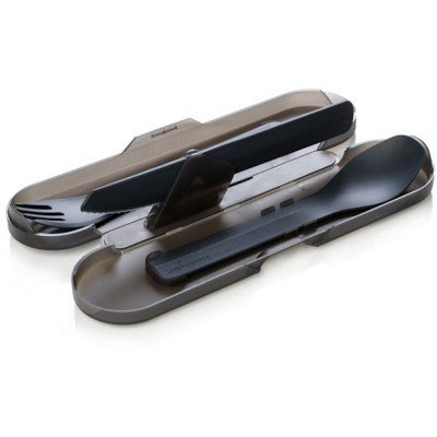 Набір столових приборів Humangear GoBites Trio gray - фото 28468