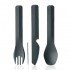 Набір столових приборів Humangear GoBites Trio red