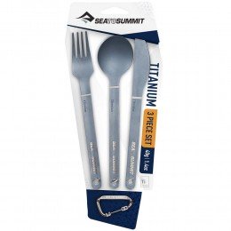 Набор столовых приборов Sea To Summit Titanium Cutlery Set 3 (нож, ложка, вилка)