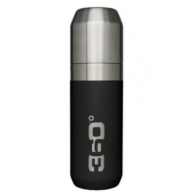 Термос 360 Degrees Vacuum Insulated Stainless Flask With Pour Through Cap 750 ml black - фото 23759
