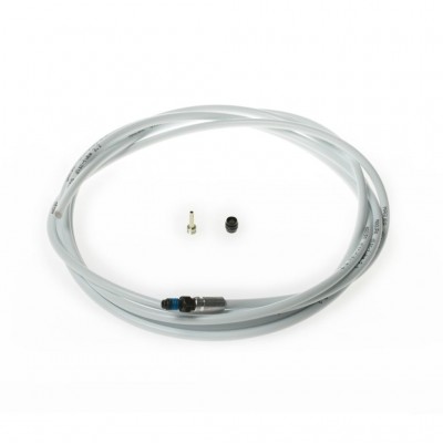 Disc brake tubing, Гідролінія дискового гальма з фіттінгом 0°, 2500 mm (Біла) - фото 13400