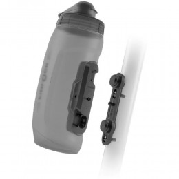 Фляга з конектором та базою Fidlock Twist bottle 590мл прозорий/чорний