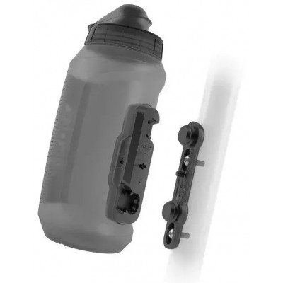 Фляга с коннектором и базой Fidlock Twist bottle 750мл прозрачный/черный - фото 31772
