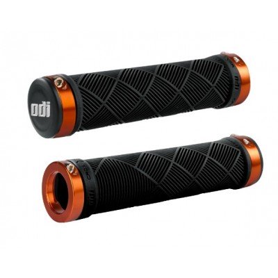 Грипсы ODI Cross Trainer Lock-On Bonus Pack черный/оранжевый - фото 16039