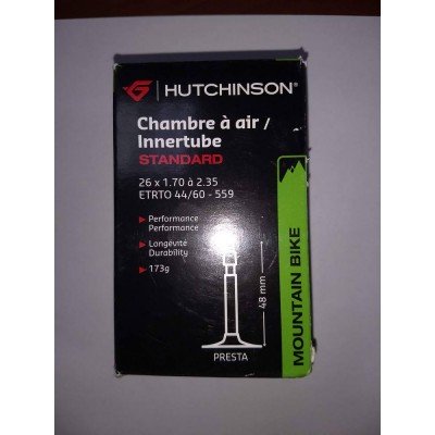 Камера Hutchinson Standard CH 26х1.70-2.35 VF 48 мм - фото 19458