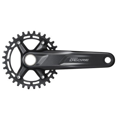Шатуни Shimano FC-M5100-1 DEORE, інтегрована вісь, 175мм 30T 10/11-шв. CL-52мм без каретки - фото 24680