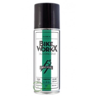 Силикон-спрей BikeWorkX Silicone Star 200 мл - фото 21282