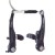 Ободной тормоз Tektro V-brake 837AL black