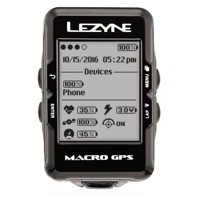Велокомпьютер Lezyne MACRO GPS - фото 16744