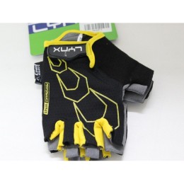 Перчатки велосипедные Lynx Race black/yellow