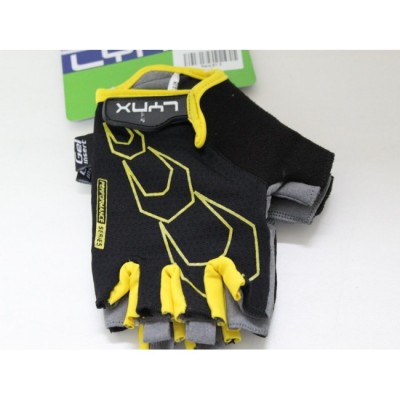 Перчатки велосипедные Lynx Race black/yellow - фото 27768