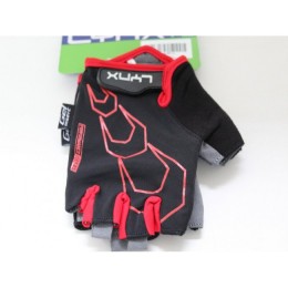 Перчатки велосипедные Lynx Race black/red