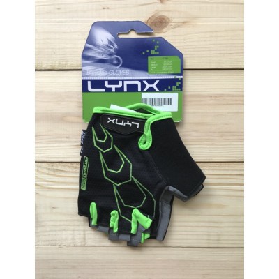 Перчатки велосипедные Lynx Race black/green - фото 27770