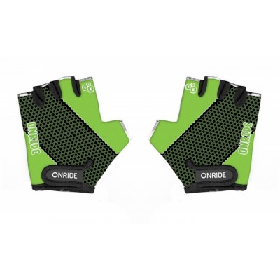 Велоперчатки Onride Gem черный/зеленый - фото 27760