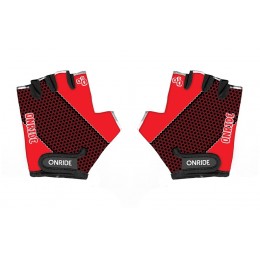 Велоперчатки Onride Gem черный/красный