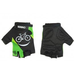 Велоперчатки Onride Gem Smile bike черный/зеленый