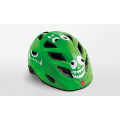 Шлем велосипедный детский Met Elfo green monsters - фото 28017