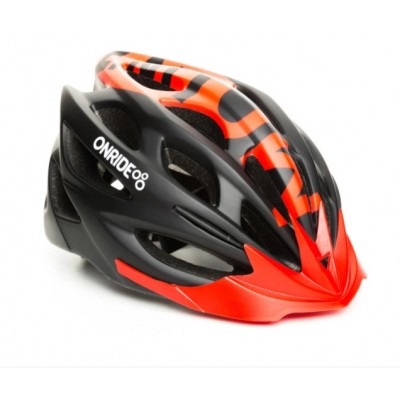 Шлем велосипедный Onride Mount черный/красный - фото 28009