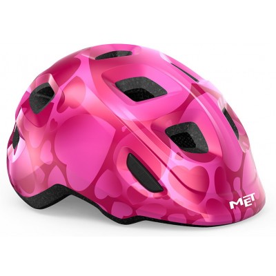 Шолом велосипедний Met Hooray CE pink hearts/glossy - фото 28007