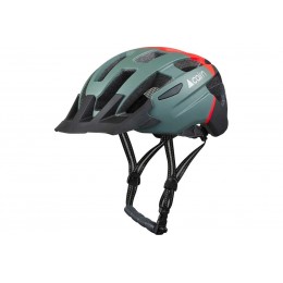 Шлем велосипедный Cairn Prism XTR II forest bright/red
