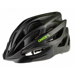 Шлем велосипедный Onride Mount черный/зеленый