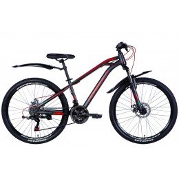Велосипед Formula ST 26" Dakar AM DD FR 14" сіро/червоний Велосипед Formula ST 26" Dakar AM DD FR 14" сіро/червоний