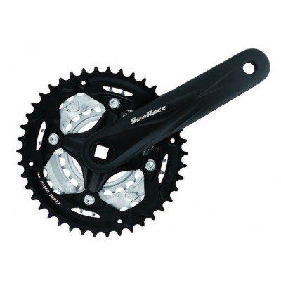Комплект шатунов SunRace FCM600 3 под квадрат, 170 мм, 42-32-22T, на 8/7 ск. - фото 31652