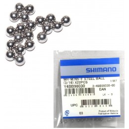 Кульки втулки Shimano WH-M765 (3/16") 22шт переднє колесо