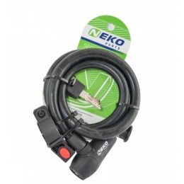 Замок Neko NK-576 спираль силикон 15*1000мм Замок Neko NK-576 спираль силикон 15*1000мм