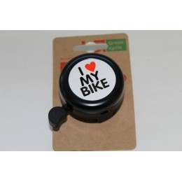Дзвінок велосипедний Green Cycle love my bike (GCB-1051A-BK)