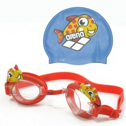 Комплект: окуляри + шапочка для плавання дитячі Arena Bubble Set