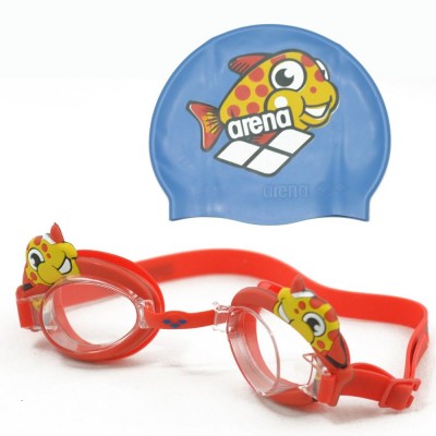 Комплект: очки + шапочка для плавания детские Arena Bubble Set - фото 25543