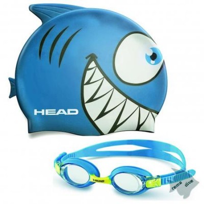 Очки и шапочка для плавания Head Meteor character - фото 8899