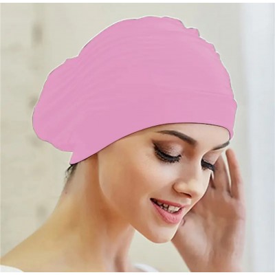 Шапочка для плавания Swim Cap Long Hair светло-розовый - фото 28803