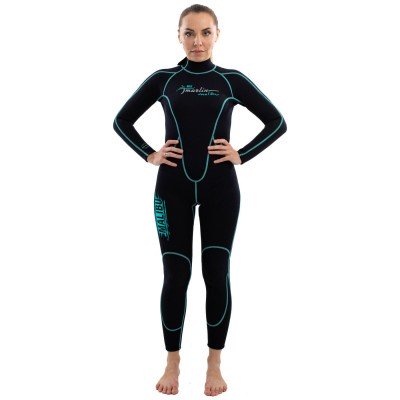 Гидрокостюм Marlin Malibu Lady 2.5 мм Black/Aqua blue - фото 31017