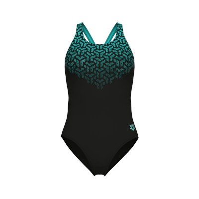 Купальник Arena Kikko V Swimsuit V Back Graphi 006650-508 - фото 30654