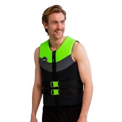 Страховочный мужской жилет Jobe Neoprene Vest Men lime green 24492204 - фото 30927